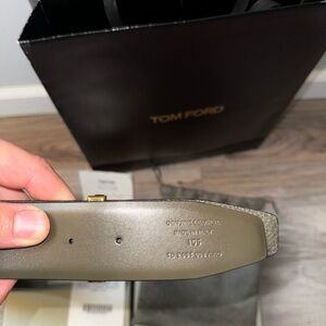 Tom Ford Olive Reversible Belt